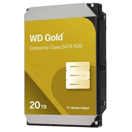 Жесткий диск Western Digital Gold 20TB 512MB 7200RPM 3.5" (WD203KRYZ) купить в Украине: Киев, Днепр, Харьков, Одесса  | Проверка совместимости, низкая цена, отзывы, характеристики от TELEMART фото