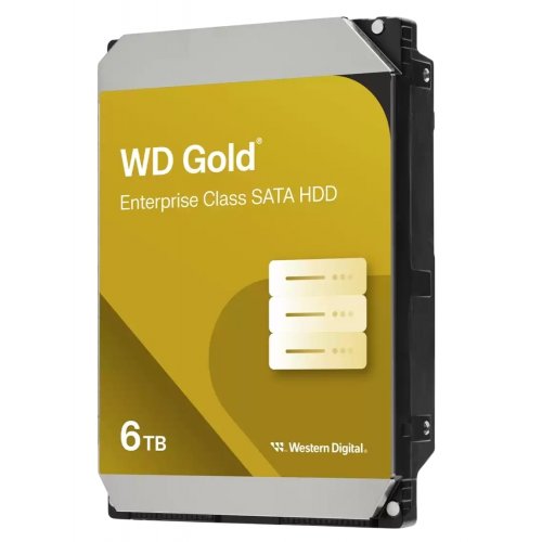 Жесткий диск Western Digital Gold 6TB 256MB 7200RPM 3.5" (WD6004FRYZ) купить в Украине: Киев, Днепр, Харьков, Одесса  | Проверка совместимости, низкая цена, отзывы, характеристики от TELEMART фото