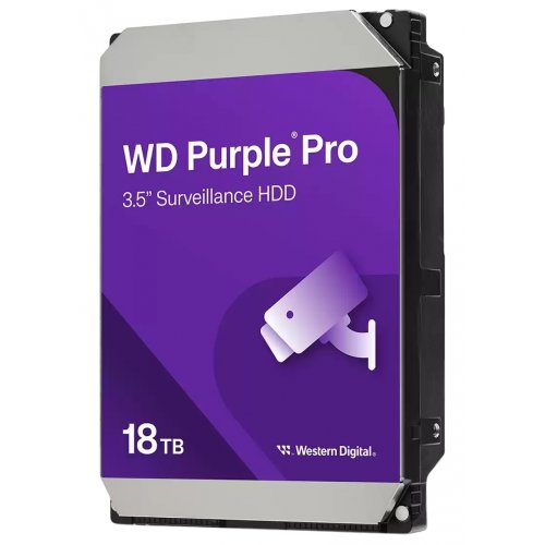 Жесткий диск Western Digital Purple Pro 18TB 512MB 7200RPM 3.5" (WD181PURP) купить в Украине: Киев, Днепр, Харьков, Одесса  | Проверка совместимости, низкая цена, отзывы, характеристики от TELEMART фото
