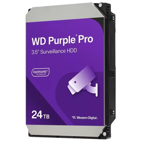 Жесткий диск Western Digital Purple Pro 24TB 512MB 7200RPM 3.5" (WD241PURP) купить в Украине: Киев, Днепр, Харьков, Одесса  | Проверка совместимости, низкая цена, отзывы, характеристики от TELEMART фото