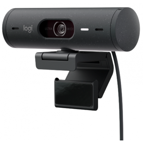 Уценка веб-камера Logitech Brio 500 (960-001422) Graphite (Вскрытая упаковка, 854833) купить в Украине: Киев, Днепр, Харьков, Одесса  | Низкая цена, отзывы, характеристики от TELEMART фото