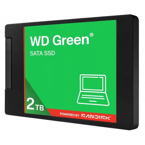 SSD-диск Western Digital Green 2TB 2.5" (WDS200T5G0A-00CPT0) купить в Украине: Киев, Днепр, Харьков, Одесса  | Проверка совместимости, низкая цена, отзывы, характеристики от TELEMART фото