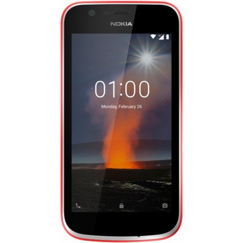 Купить Мобильный телефон Nokia 1 Dual Sim (11FRTR01A06) Red - цена в Харькове, Киеве, Днепре, Одессе
в интернет-магазине Telemart фото
