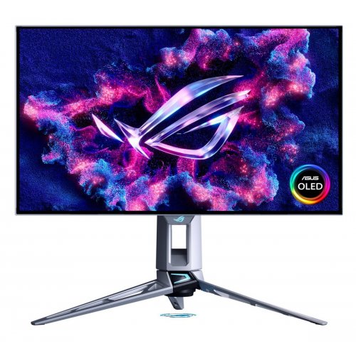 Монітор Asus 26.5" ROG Swift OLED PG27AQWP-W (90LM0CF2-B01971) White купити в Україні: Київ, Львів, Хмельницький, Тернопіль, Івано-Франківськ | Низька ціна, відгуки, характеристики від TELEMART фото