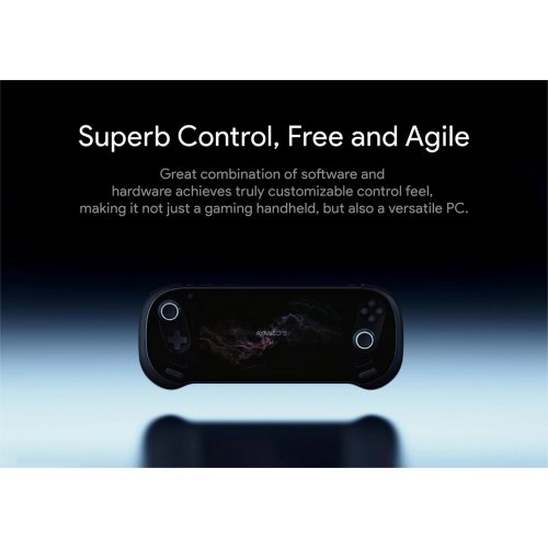 Портативна ігрова консоль AYANEO 3 R9 AI HX370/32GB/1TB/OLED Starry Black купити в Україні: Київ, Львів, Хмельницький, Тернопіль, Івано-Франківськ | Низька ціна, відгуки, характеристики від TELEMART фото