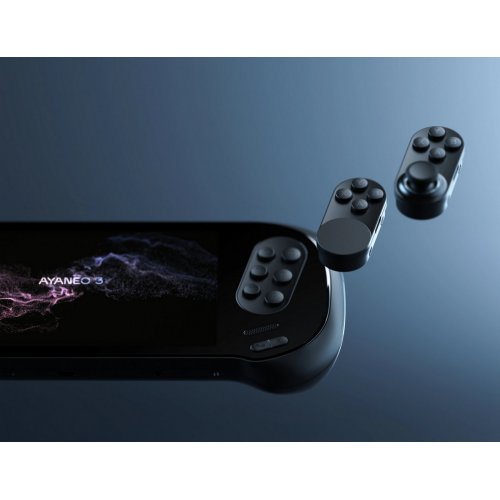 Портативна ігрова консоль AYANEO 3 R9 AI HX370/32GB/1TB/OLED Starry Black купити в Україні: Київ, Львів, Хмельницький, Тернопіль, Івано-Франківськ | Низька ціна, відгуки, характеристики від TELEMART фото