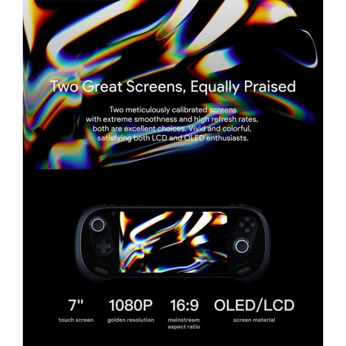 Портативная игровая консоль AYANEO 3 R9 AI HX370/32GB/1TB/OLED Starry Black купить в Украине: Киев, Днепр, Харьков, Одесса  | Низкая цена, отзывы, характеристики от TELEMART фото