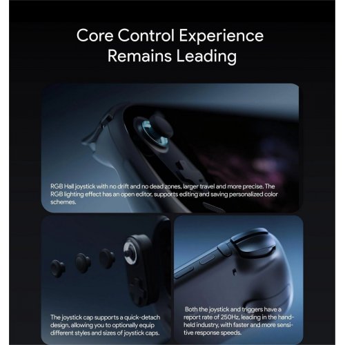 Портативная игровая консоль AYANEO 3 R9 AI HX370/32GB/1TB/OLED Starry Black купить в Украине: Киев, Днепр, Харьков, Одесса  | Низкая цена, отзывы, характеристики от TELEMART фото