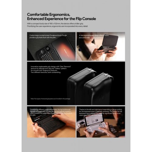 Портативная игровая консоль AYANEO Flip KB R7 7840U/16GB/512GB Shadow Black купить в Украине: Киев, Днепр, Харьков, Одесса  | Низкая цена, отзывы, характеристики от TELEMART фото