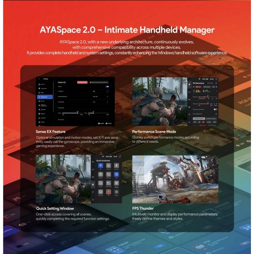 Портативная игровая консоль AYANEO Flip KB R7 8840U/32GB/2TB Shadow Black купить в Украине: Киев, Днепр, Харьков, Одесса  | Низкая цена, отзывы, характеристики от TELEMART фото