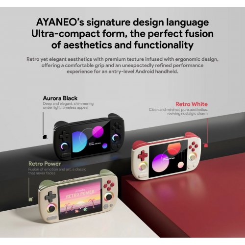 Портативная игровая консоль AYANEO Pocket AIR Mini Helio G90T/2GB/32GB Aurora Black купить в Украине: Киев, Днепр, Харьков, Одесса  | Низкая цена, отзывы, характеристики от TELEMART фото