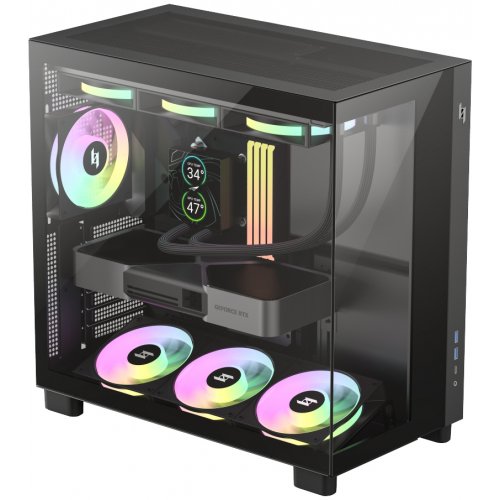 Корпус GAMEMAX NEX C53 Tempered Glass без БП Black купить в Украине: Киев, Днепр, Харьков, Одесса  | Проверка совместимости, низкая цена, отзывы, характеристики от TELEMART фото