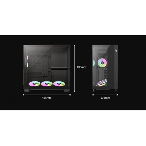 Корпус GAMEMAX NEX C53 Tempered Glass без БП Black купить в Украине: Киев, Днепр, Харьков, Одесса  | Проверка совместимости, низкая цена, отзывы, характеристики от TELEMART фото