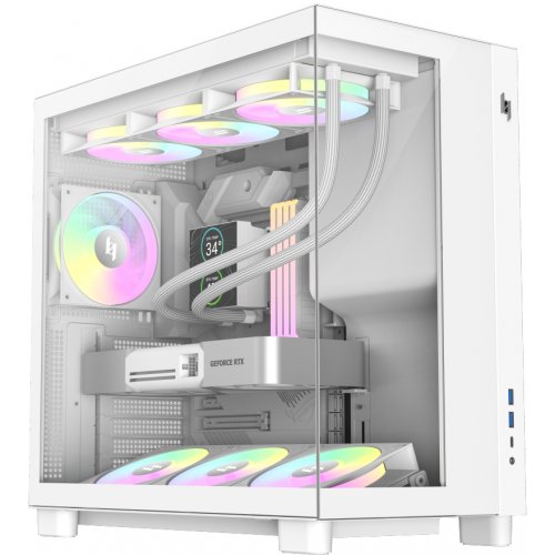 Корпус GAMEMAX NEX C53 Tempered Glass без БП White купить в Украине: Киев, Днепр, Харьков, Одесса  | Проверка совместимости, низкая цена, отзывы, характеристики от TELEMART фото