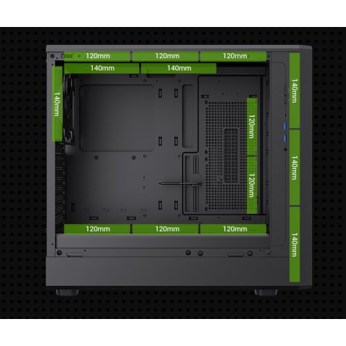 Корпус GAMEMAX Claw 460 W Tempered Glass без БП Black купить в Украине: Киев, Днепр, Харьков, Одесса  | Проверка совместимости, низкая цена, отзывы, характеристики от TELEMART фото