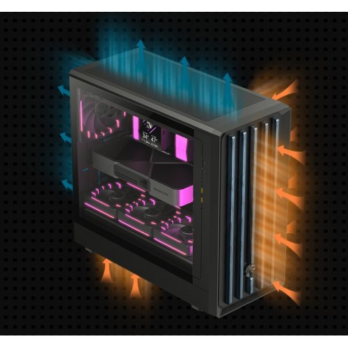 Корпус GAMEMAX Claw 460 W Tempered Glass без БП Black купить в Украине: Киев, Днепр, Харьков, Одесса  | Проверка совместимости, низкая цена, отзывы, характеристики от TELEMART фото