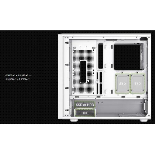 Корпус GAMEMAX Claw 460 W Tempered Glass без БП White купить в Украине: Киев, Днепр, Харьков, Одесса  | Проверка совместимости, низкая цена, отзывы, характеристики от TELEMART фото