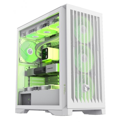 Корпус GAMEMAX Leader 2 Tempered Glass без БП White купить в Украине: Киев, Днепр, Харьков, Одесса  | Проверка совместимости, низкая цена, отзывы, характеристики от TELEMART фото