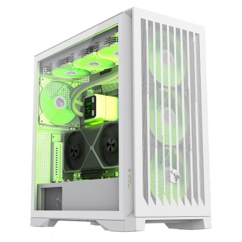 Корпус GAMEMAX Leader 2 Tempered Glass без БП White купить в Украине: Киев, Днепр, Харьков, Одесса  | Проверка совместимости, низкая цена, отзывы, характеристики от TELEMART фото