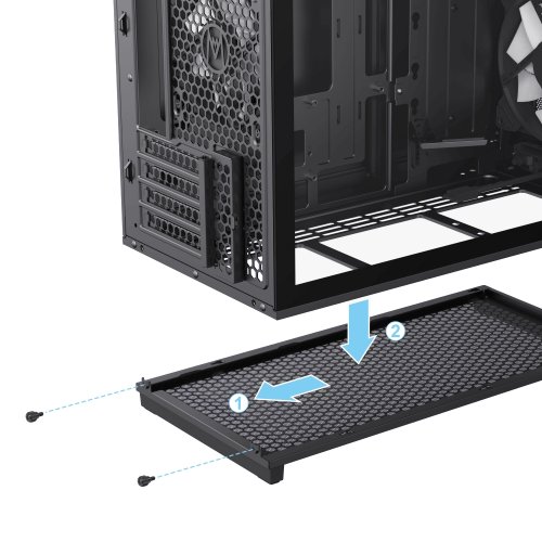 Корпус GAMEMAX F35 Tempered Glass без БП Black купить в Украине: Киев, Днепр, Харьков, Одесса  | Проверка совместимости, низкая цена, отзывы, характеристики от TELEMART фото