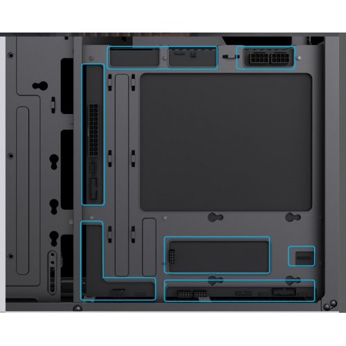 Корпус GAMEMAX F35 Tempered Glass без БП Black купить в Украине: Киев, Днепр, Харьков, Одесса  | Проверка совместимости, низкая цена, отзывы, характеристики от TELEMART фото