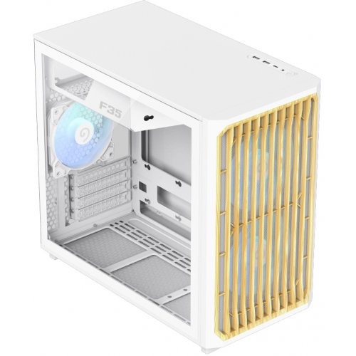 Корпус GAMEMAX F35 Tempered Glass без БП White купить в Украине: Киев, Днепр, Харьков, Одесса  | Проверка совместимости, низкая цена, отзывы, характеристики от TELEMART фото