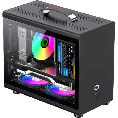 Корпус GAMEMAX Spark Mini Tempered Glass без БЖ Black купити в Україні: Київ, Львів, Хмельницький, Тернопіль, Івано-Франківськ | Перевірка сумісності, низька ціна, відгуки, характеристики від TELEMART фото