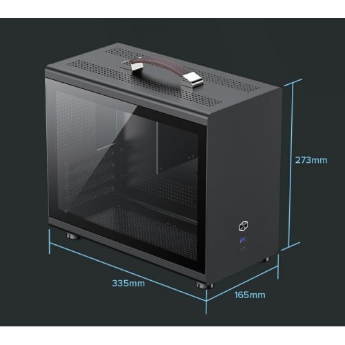 Корпус GAMEMAX Spark Mini Tempered Glass без БЖ Black купити в Україні: Київ, Львів, Хмельницький, Тернопіль, Івано-Франківськ | Перевірка сумісності, низька ціна, відгуки, характеристики від TELEMART фото