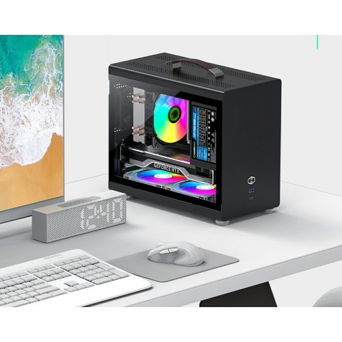 Корпус GAMEMAX Spark Mini Tempered Glass без БЖ Black купити в Україні: Київ, Львів, Хмельницький, Тернопіль, Івано-Франківськ | Перевірка сумісності, низька ціна, відгуки, характеристики від TELEMART фото