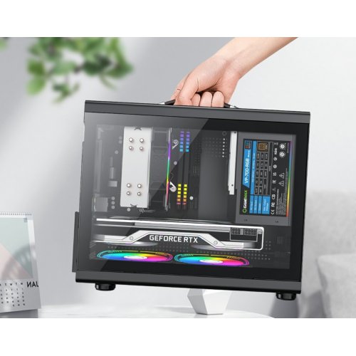 Корпус GAMEMAX Spark Mini Tempered Glass без БЖ Black купити в Україні: Київ, Львів, Хмельницький, Тернопіль, Івано-Франківськ | Перевірка сумісності, низька ціна, відгуки, характеристики від TELEMART фото