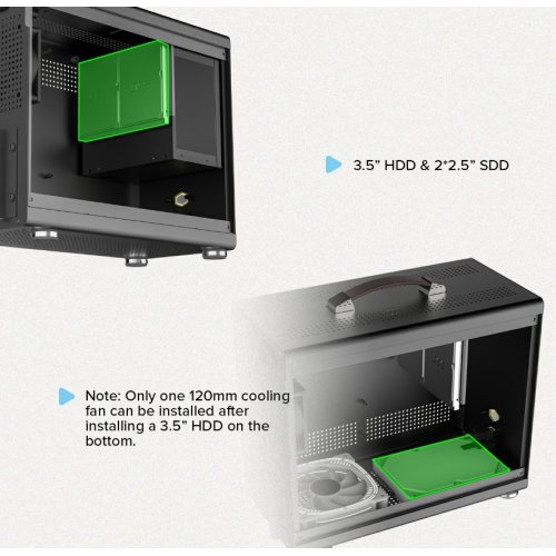 Корпус GAMEMAX Spark Mini Tempered Glass без БЖ Black купити в Україні: Київ, Львів, Хмельницький, Тернопіль, Івано-Франківськ | Перевірка сумісності, низька ціна, відгуки, характеристики від TELEMART фото