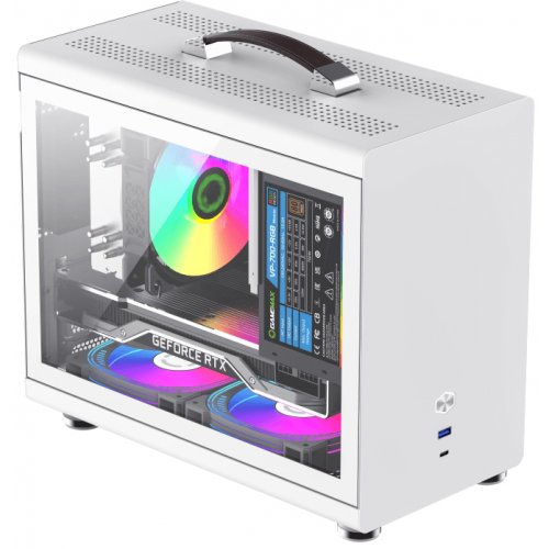 Корпус GAMEMAX Spark Mini Tempered Glass без БЖ White купити в Україні: Київ, Львів, Хмельницький, Тернопіль, Івано-Франківськ | Перевірка сумісності, низька ціна, відгуки, характеристики від TELEMART фото