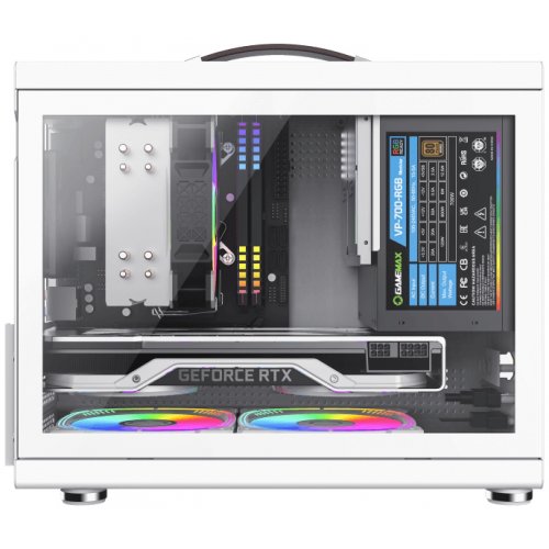 Корпус GAMEMAX Spark Mini Tempered Glass без БЖ White купити в Україні: Київ, Львів, Хмельницький, Тернопіль, Івано-Франківськ | Перевірка сумісності, низька ціна, відгуки, характеристики від TELEMART фото