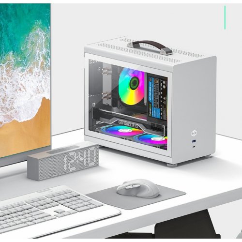 Корпус GAMEMAX Spark Mini Tempered Glass без БЖ White купити в Україні: Київ, Львів, Хмельницький, Тернопіль, Івано-Франківськ | Перевірка сумісності, низька ціна, відгуки, характеристики від TELEMART фото