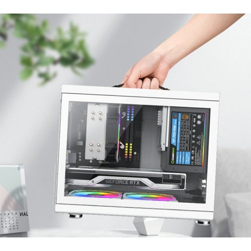 Корпус GAMEMAX Spark Mini Tempered Glass без БЖ White купити в Україні: Київ, Львів, Хмельницький, Тернопіль, Івано-Франківськ | Перевірка сумісності, низька ціна, відгуки, характеристики від TELEMART фото