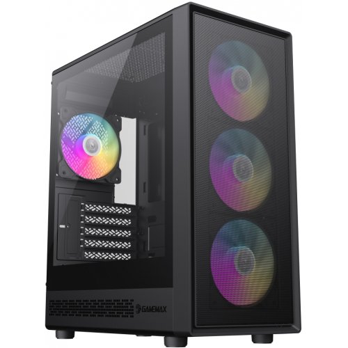 Корпус GAMEMAX Storm 2 M Tempered Glass без БЖ Black купити в Україні: Київ, Львів, Хмельницький, Тернопіль, Івано-Франківськ | Перевірка сумісності, низька ціна, відгуки, характеристики від TELEMART фото