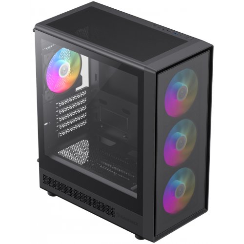 Корпус GAMEMAX Storm 2 M Tempered Glass без БЖ Black купити в Україні: Київ, Львів, Хмельницький, Тернопіль, Івано-Франківськ | Перевірка сумісності, низька ціна, відгуки, характеристики від TELEMART фото