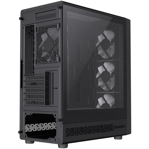 Корпус GAMEMAX Storm 2 M Tempered Glass без БЖ Black купити в Україні: Київ, Львів, Хмельницький, Тернопіль, Івано-Франківськ | Перевірка сумісності, низька ціна, відгуки, характеристики від TELEMART фото