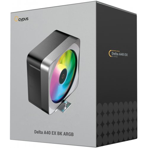 Кулер Ocypus Delta A40 EX ARGB (DELTA-A40-BK1NAWN00E-GL) Black купить в Украине: Киев, Днепр, Харьков, Одесса  | Проверка совместимости, низкая цена, отзывы, характеристики от TELEMART фото