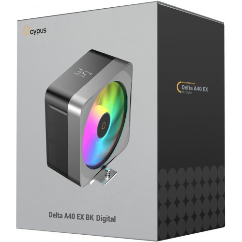 Кулер Ocypus Delta A40 EX Digital (DELTA-A40-BK1NAWD00E-GL) Black купити в Україні: Київ, Львів, Хмельницький, Тернопіль, Івано-Франківськ | Перевірка сумісності, низька ціна, відгуки, характеристики від TELEMART фото