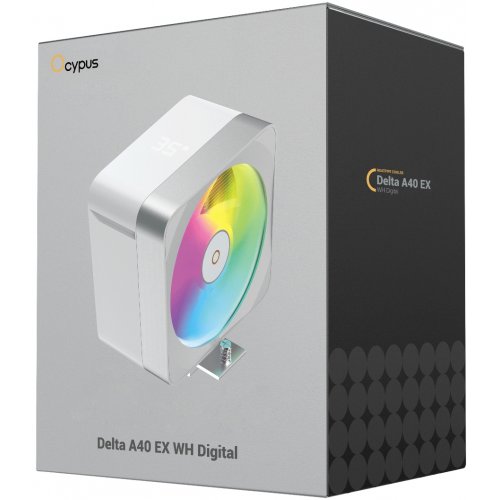 Кулер Ocypus Delta A40 EX Digital (DELTA-A40-WH1NAWD00E-GL) White купити в Україні: Київ, Львів, Хмельницький, Тернопіль, Івано-Франківськ | Перевірка сумісності, низька ціна, відгуки, характеристики від TELEMART фото