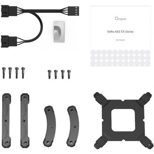 Кулер Ocypus Delta A62 EX Digital (DELTA-A62-BK2NNWD00E-GL) Black купити в Україні: Київ, Львів, Хмельницький, Тернопіль, Івано-Франківськ | Перевірка сумісності, низька ціна, відгуки, характеристики від TELEMART фото
