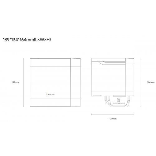 Кулер Ocypus Delta A62 EX Digital (DELTA-A62-WH2NNWD00E-GL) White купити в Україні: Київ, Львів, Хмельницький, Тернопіль, Івано-Франківськ | Перевірка сумісності, низька ціна, відгуки, характеристики від TELEMART фото