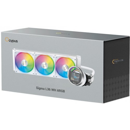 Готова СВО Ocypus Sigma L36 ARGB (SIGMA-L36-WH3AAWWN00X-GL) White купити в Україні: Київ, Львів, Хмельницький, Тернопіль, Івано-Франківськ | Перевірка сумісності, низька ціна, відгуки, характеристики від TELEMART фото