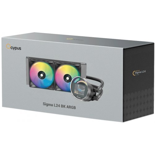 Готова СВО Ocypus Sigma L24 ARGB (SIGMA-L24-BK2AAWWN00X-GL) Black купити в Україні: Київ, Львів, Хмельницький, Тернопіль, Івано-Франківськ | Перевірка сумісності, низька ціна, відгуки, характеристики від TELEMART фото