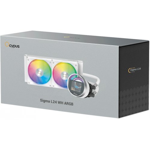 Готова СВО Ocypus Sigma L24 ARGB (SIGMA-L24-WH2AAWWN00X-GL) White купити в Україні: Київ, Львів, Хмельницький, Тернопіль, Івано-Франківськ | Перевірка сумісності, низька ціна, відгуки, характеристики від TELEMART фото