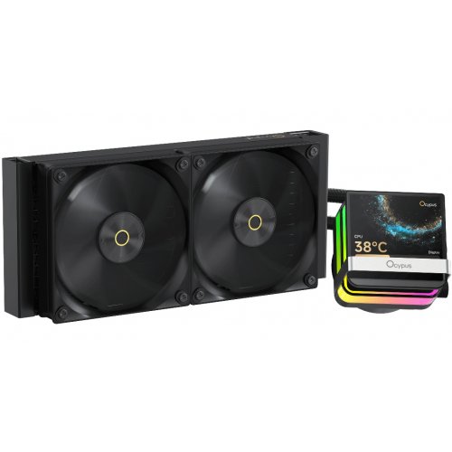 Готовая СВО Ocypus Sigma L24 Pro (SIGMA-L24-BK2ANWL00P-GL) Black купить в Украине: Киев, Днепр, Харьков, Одесса  | Проверка совместимости, низкая цена, отзывы, характеристики от TELEMART фото