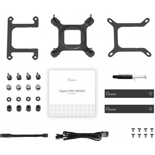 Готовая СВО Ocypus Sigma L24 Pro (SIGMA-L24-BK2ANWL00P-GL) Black купить в Украине: Киев, Днепр, Харьков, Одесса  | Проверка совместимости, низкая цена, отзывы, характеристики от TELEMART фото