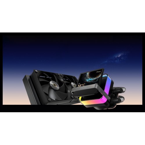 Готовая СВО Ocypus Sigma L24 Pro (SIGMA-L24-BK2ANWL00P-GL) Black купить в Украине: Киев, Днепр, Харьков, Одесса  | Проверка совместимости, низкая цена, отзывы, характеристики от TELEMART фото