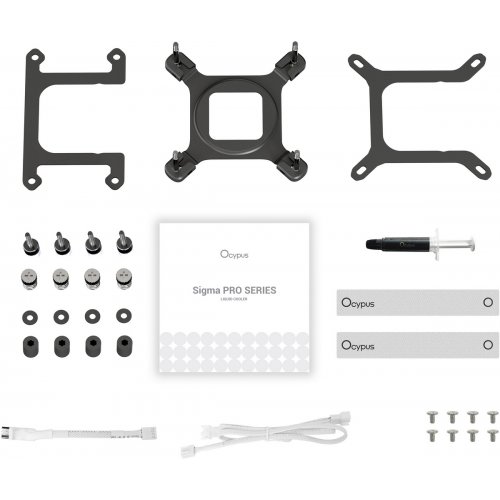 Готовая СВО Ocypus Sigma L24 Pro (SIGMA-L24-WH2ANWL00P-GL) White купить в Украине: Киев, Днепр, Харьков, Одесса  | Проверка совместимости, низкая цена, отзывы, характеристики от TELEMART фото